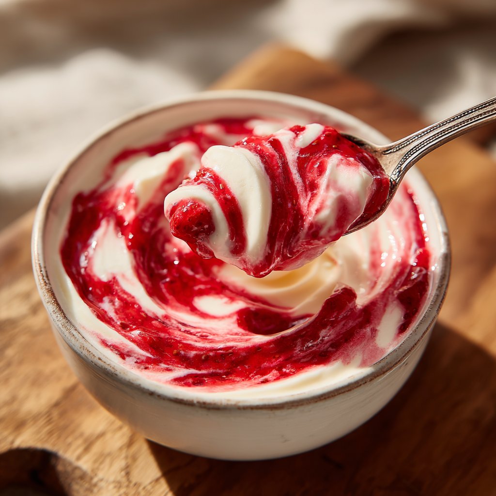 Strawberry Chia Yogurt Swirl