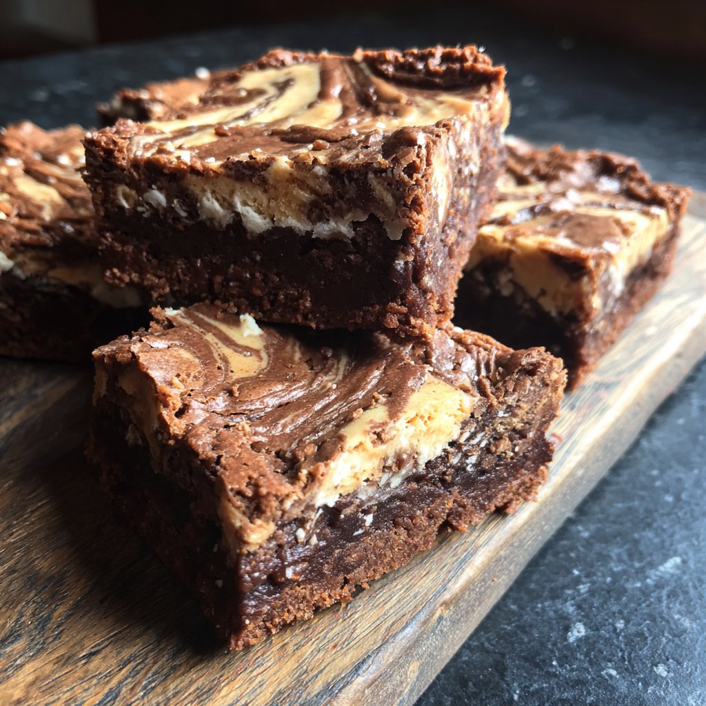 Chocolate Tahini Swirl Bars