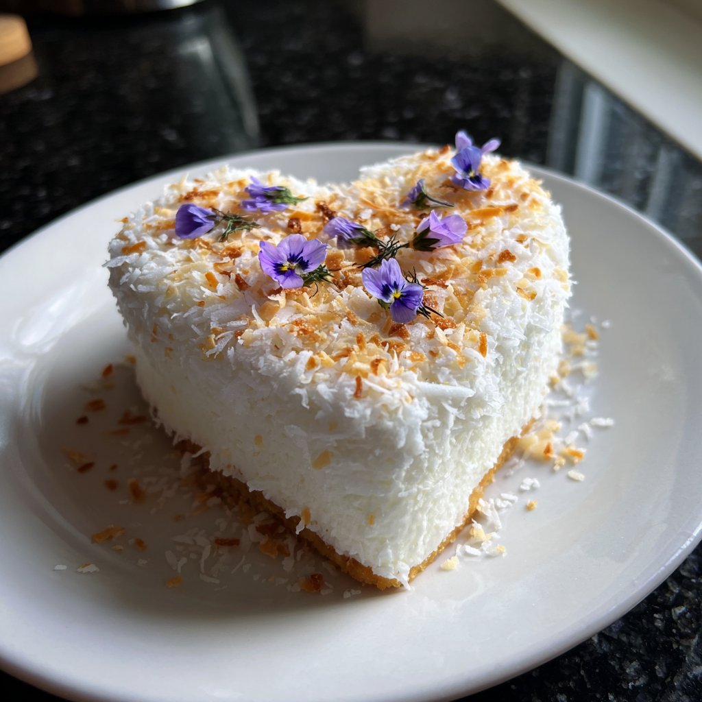 Mini Heart Cake with Coconut Cream