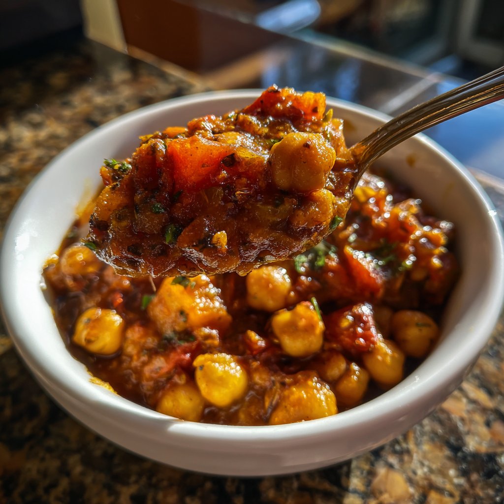 Healthy Crockpot Moroccan Chickpea Stew