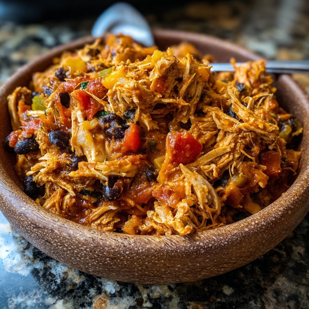 Family-Favorite Crockpot Chicken Enchilada Filling