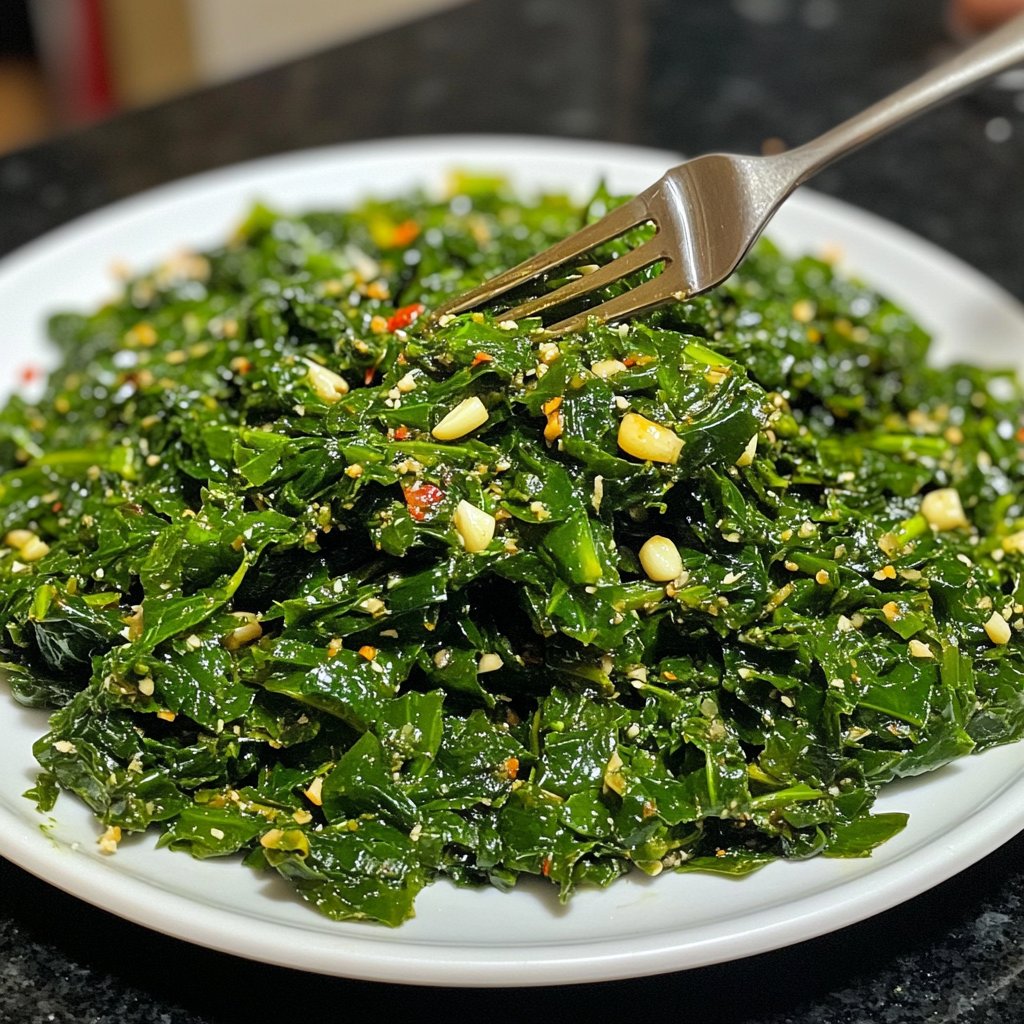 Jamaican Callaloo with Garlic