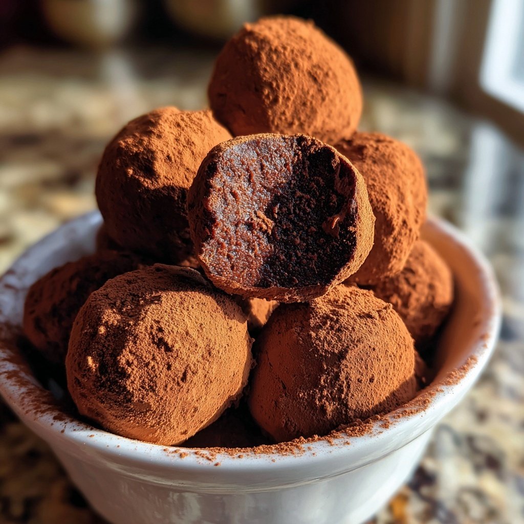 Chocolate Raspberry Truffles