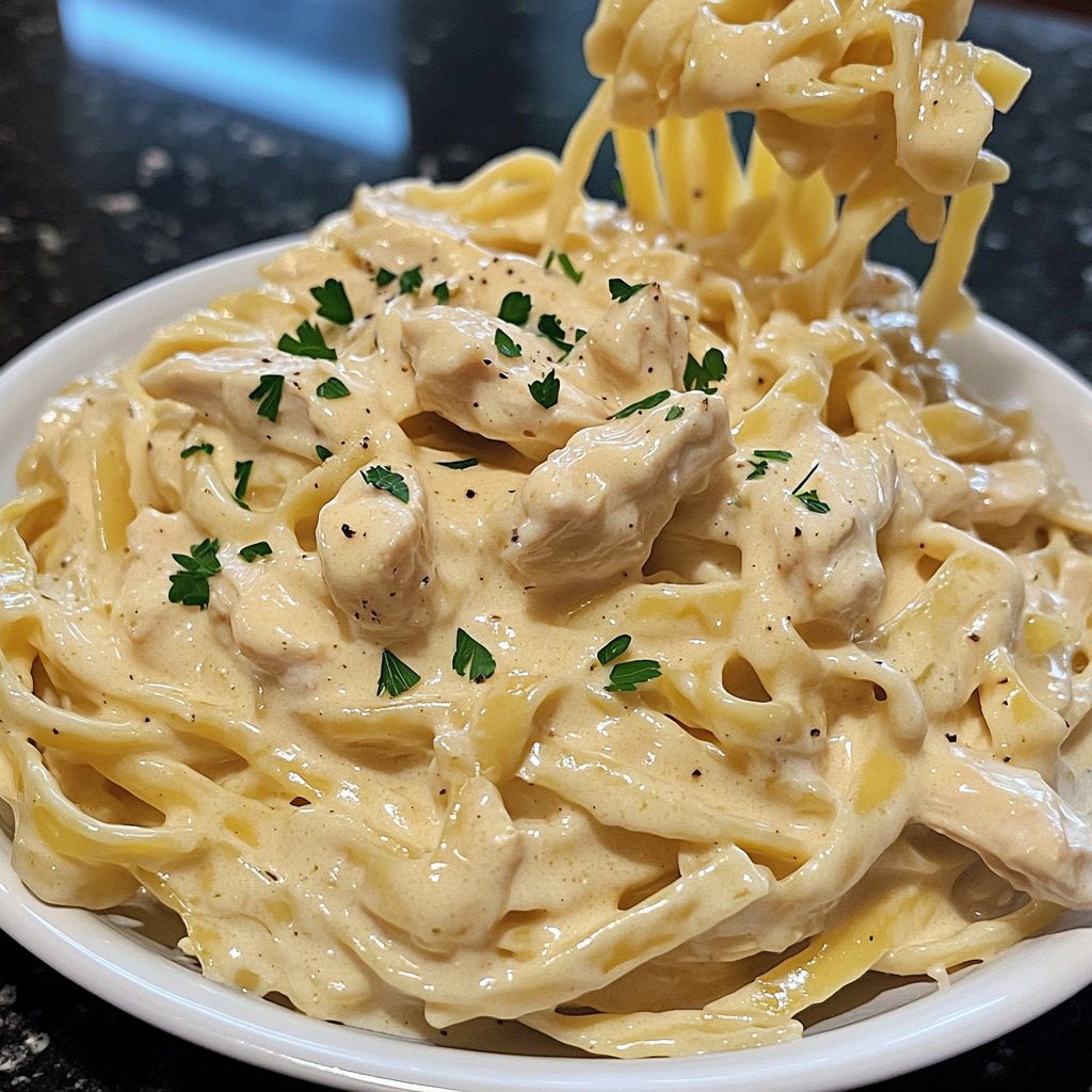 Cozy Crockpot Chicken Alfredo