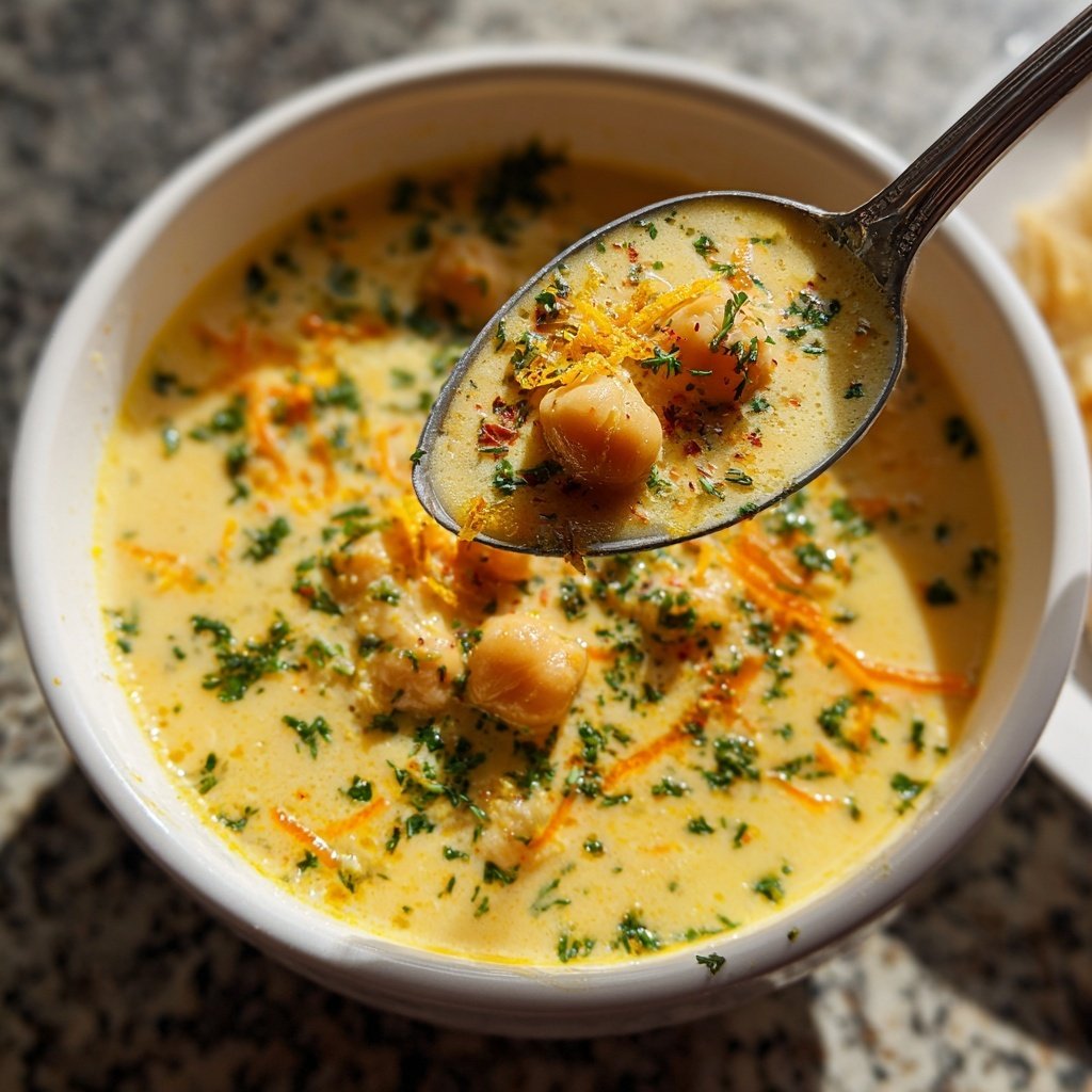 Creamy Lemon Chickpea Soup