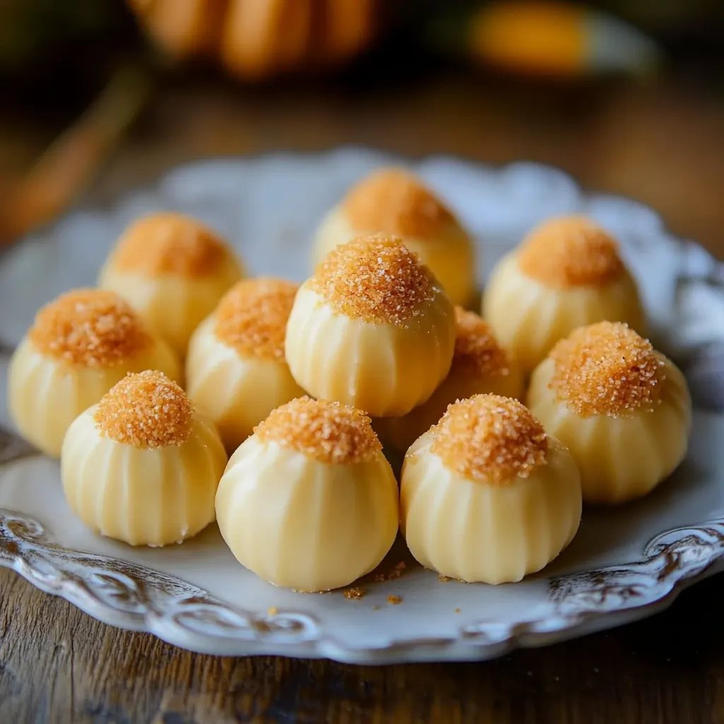 Pumpkin Cheesecake Truffles