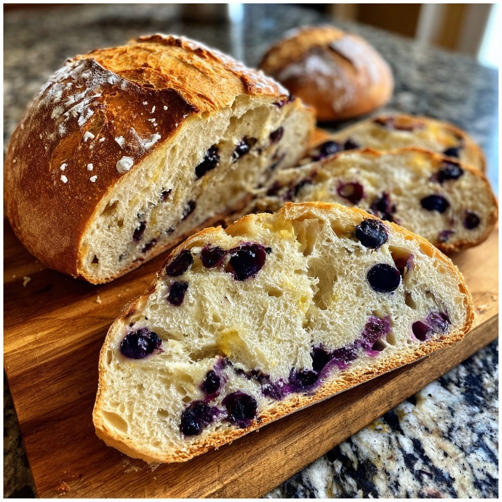 Blueberry Lemon Artisan Bread