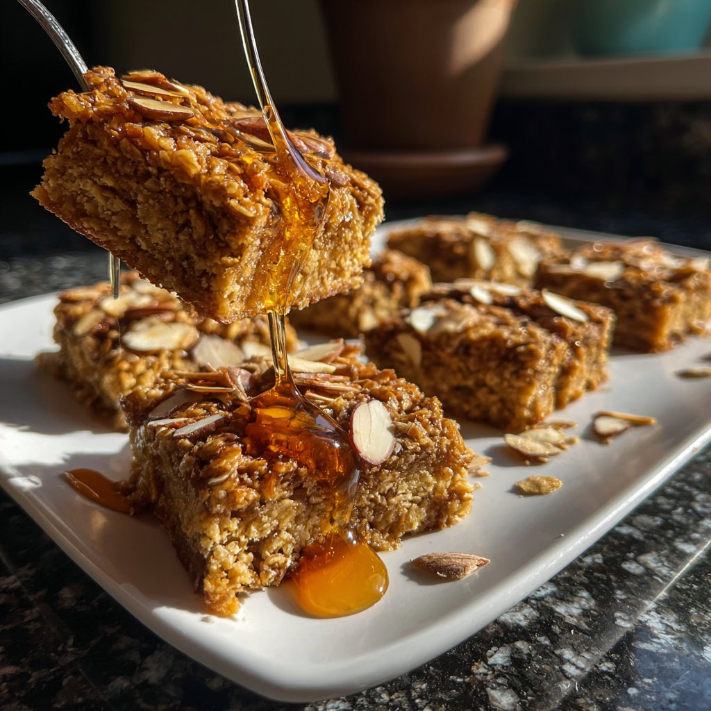 Vanilla Almond Oat Breakfast Squares