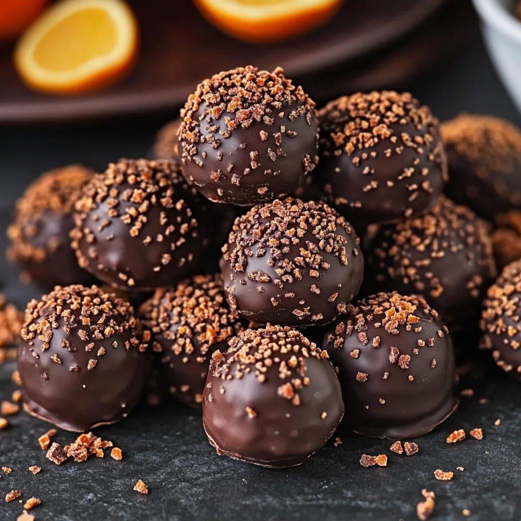 Festive Orange Chocolate Christmas Truffles