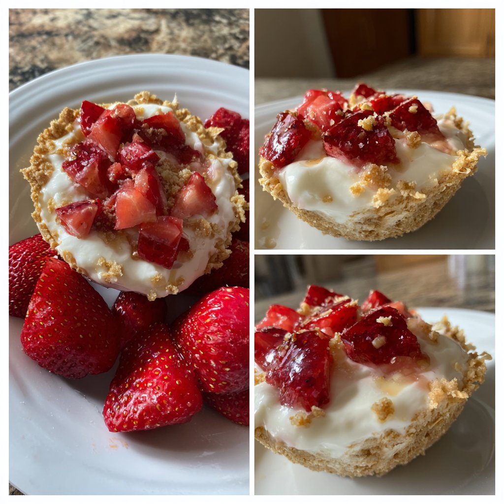 Strawberry Vanilla Yogurt Breakfast Cups