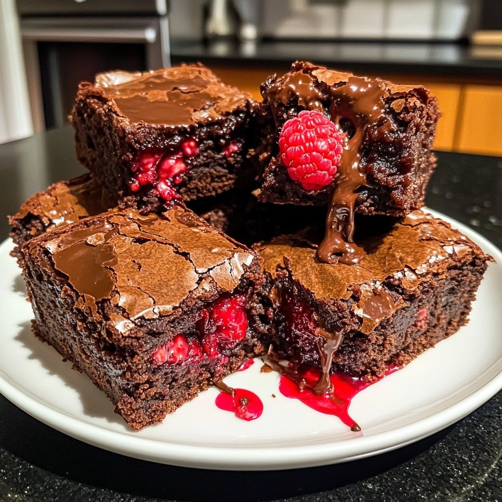 Chocolate Raspberry Brownies